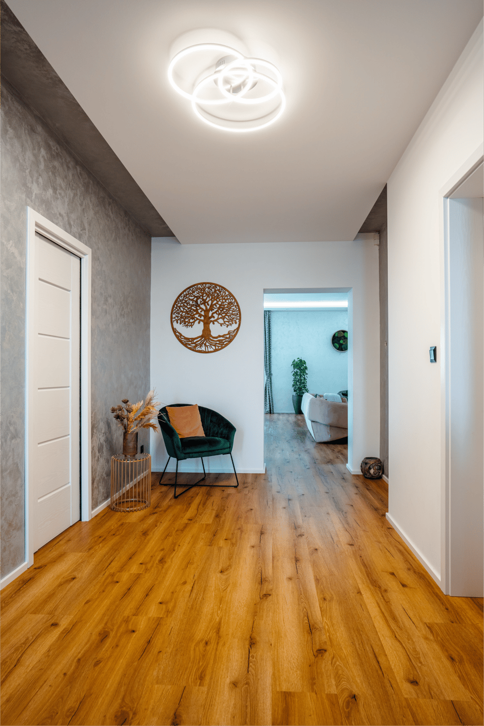 Entrance hall ceiling check-out photograph