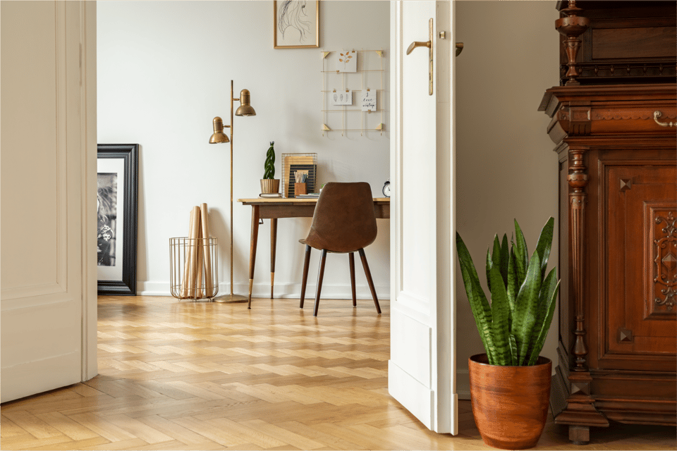 Entrance hall flooring check-in photograph