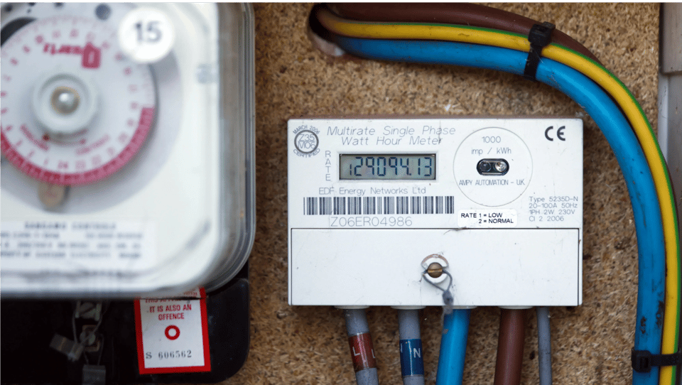 Electricity meter photograph